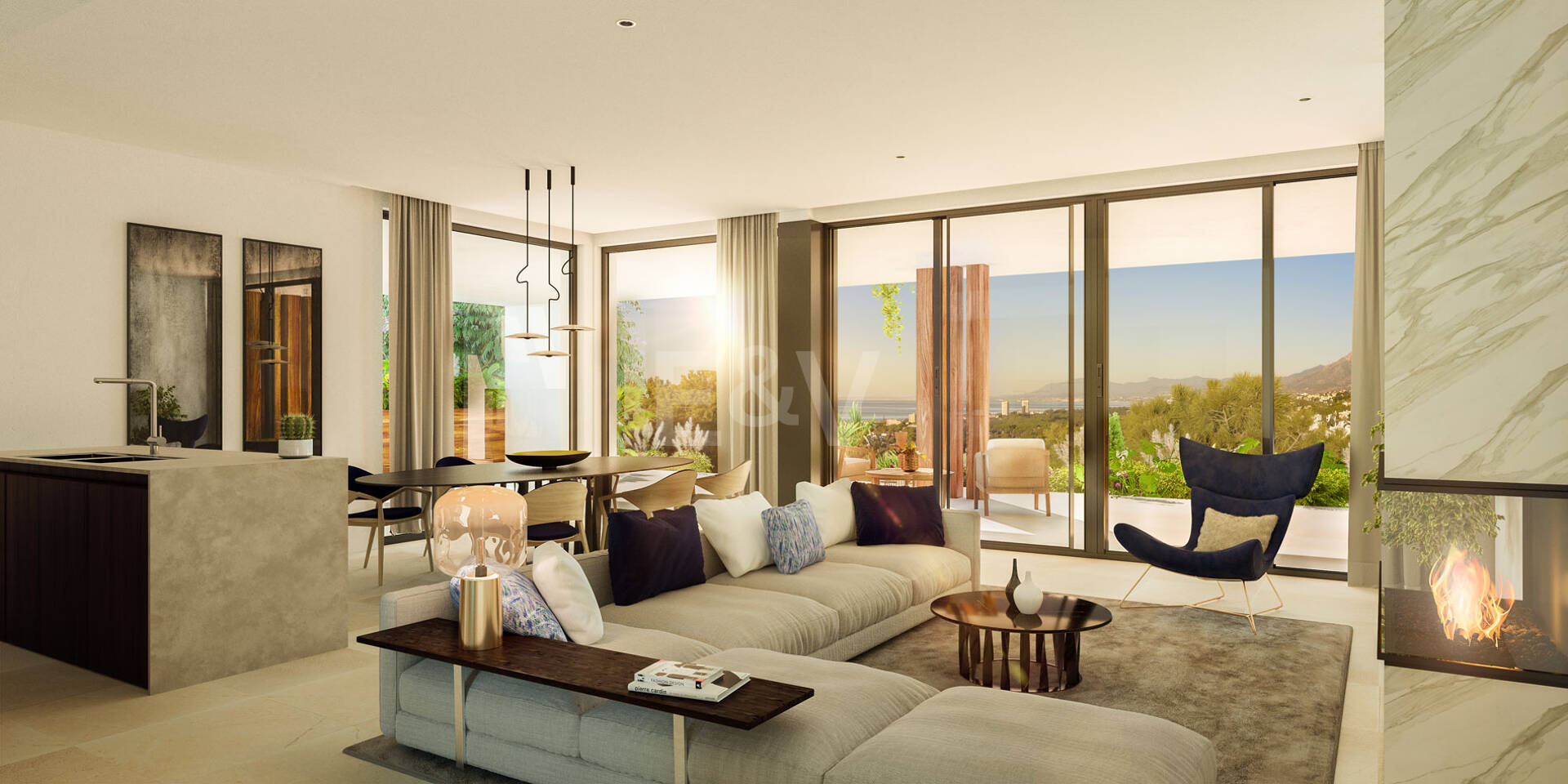 Marbella Sunset, Appartements modernes de luxe avec vue sur la mer à Cabopino