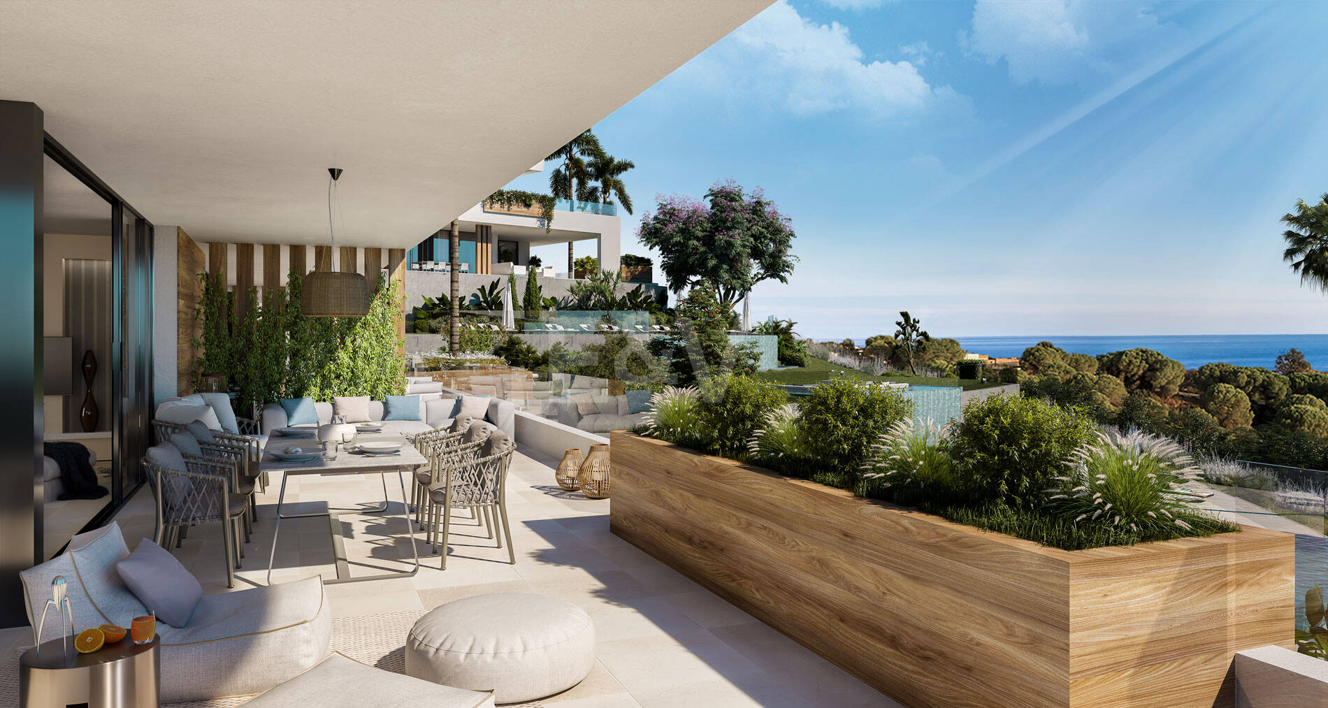 Marbella Sunset, Lyx moderna lägenheter med havsutsikt i Cabopino