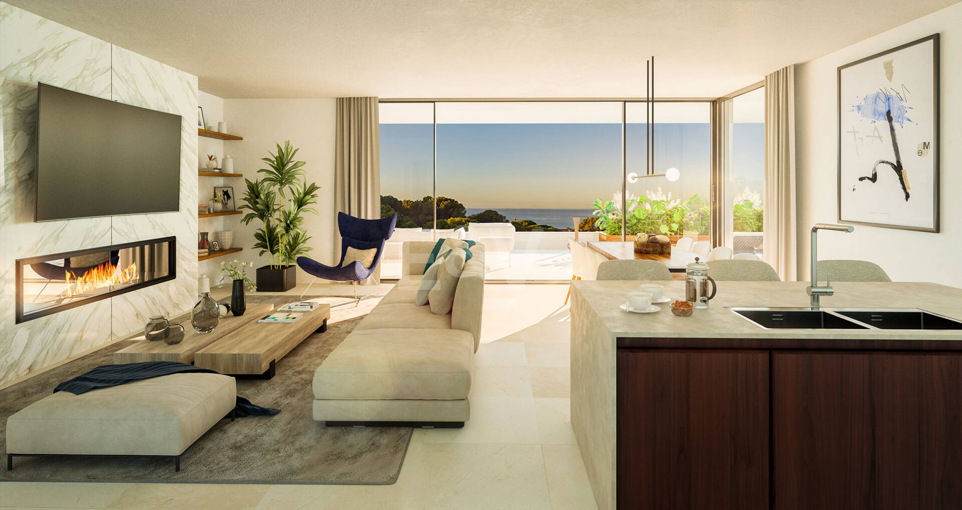 Marbella Sunset, Appartements modernes de luxe avec vue sur la mer à Cabopino