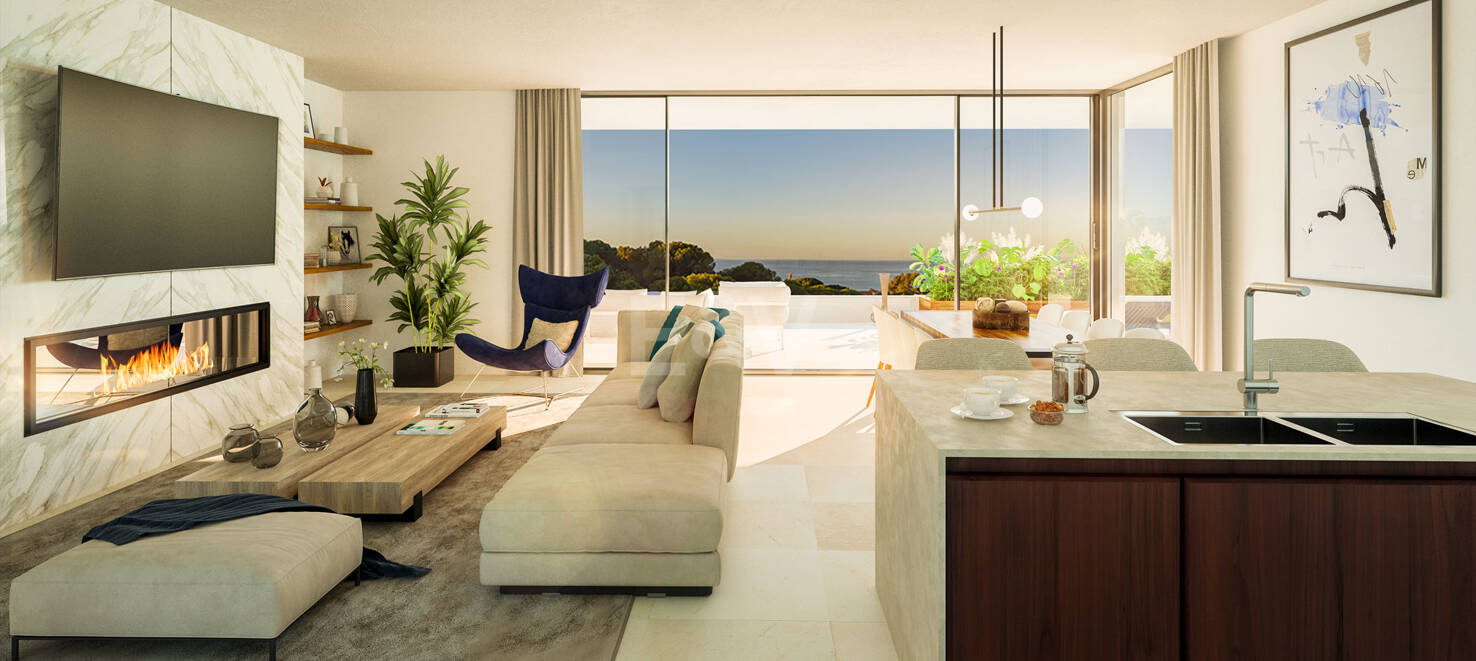 Luxury modern apartments with sea views in Cabopino