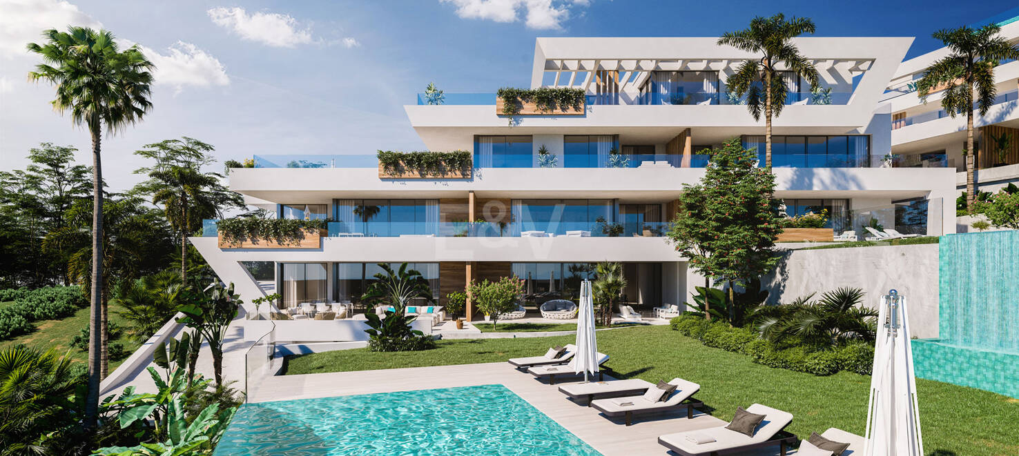 Luxury modern apartments with sea views in Cabopino