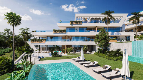 Luxury modern apartments with sea views in Cabopino