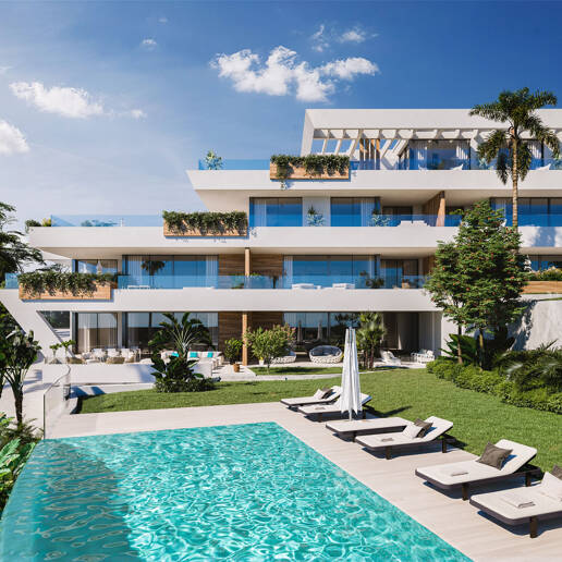 Luxury modern apartments with sea views in Cabopino