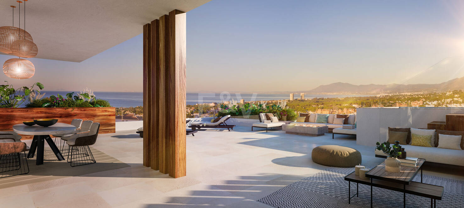 Luxury modern apartments with sea views in Cabopino