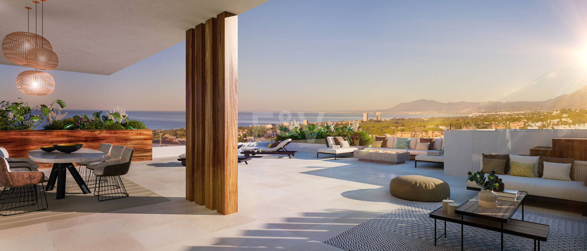 Marbella Sunset, Appartements modernes de luxe avec vue sur la mer à Cabopino