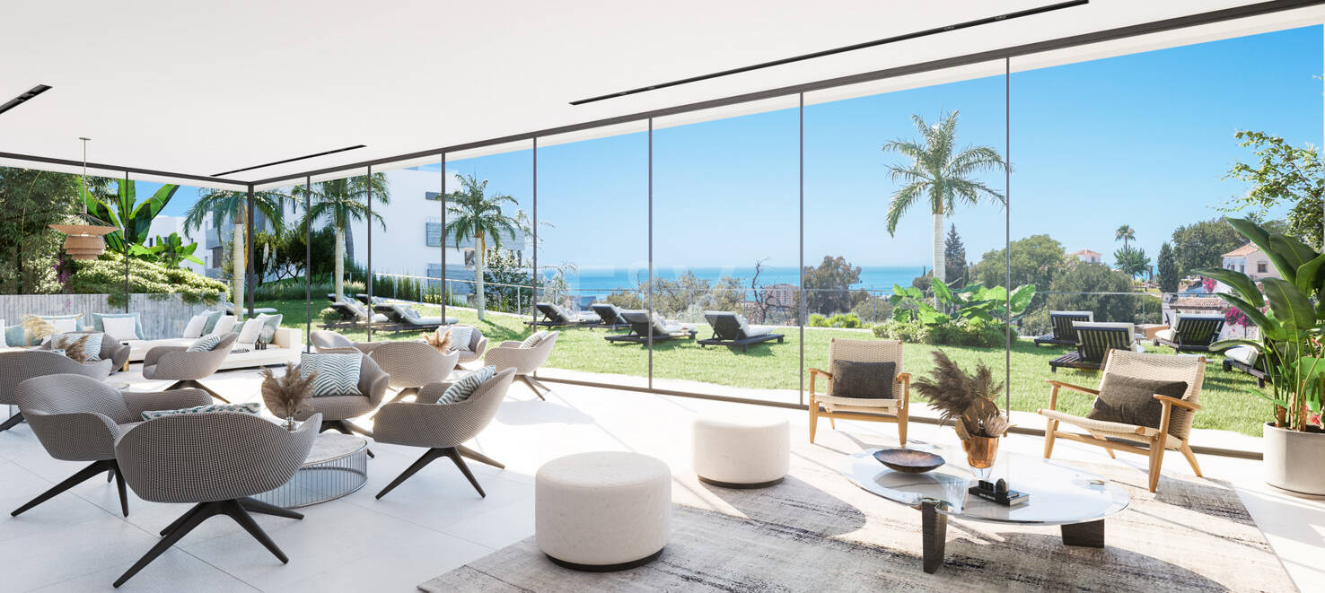 New and modern development with panoramic sea views