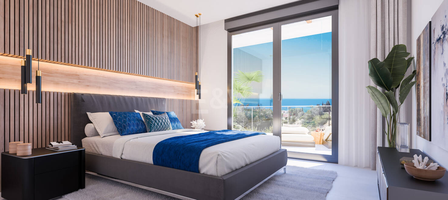 New and modern development with panoramic sea views