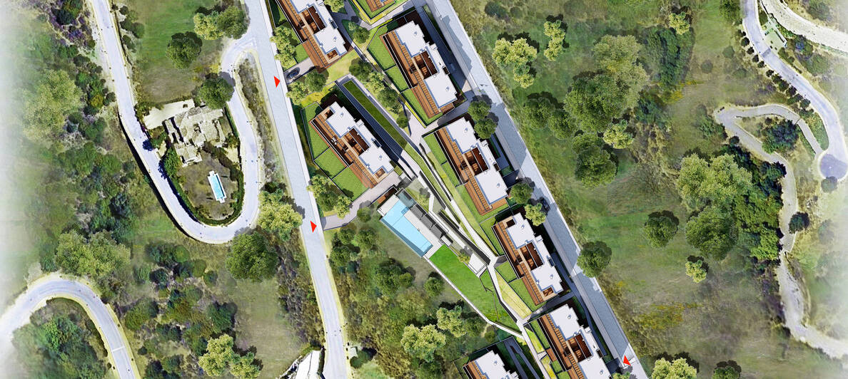 New and modern development with panoramic sea views