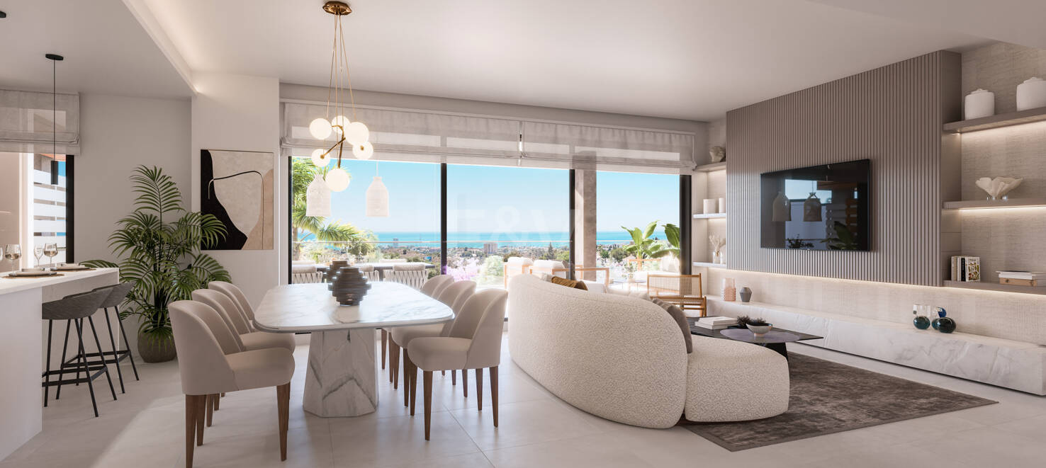 New and modern development with panoramic sea views