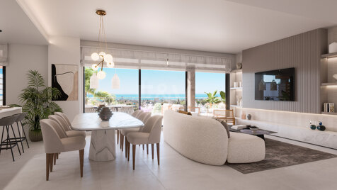 New and modern development with panoramic sea views