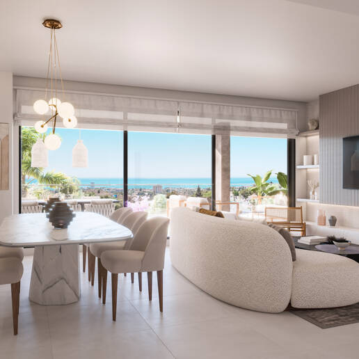 New and modern development with panoramic sea views