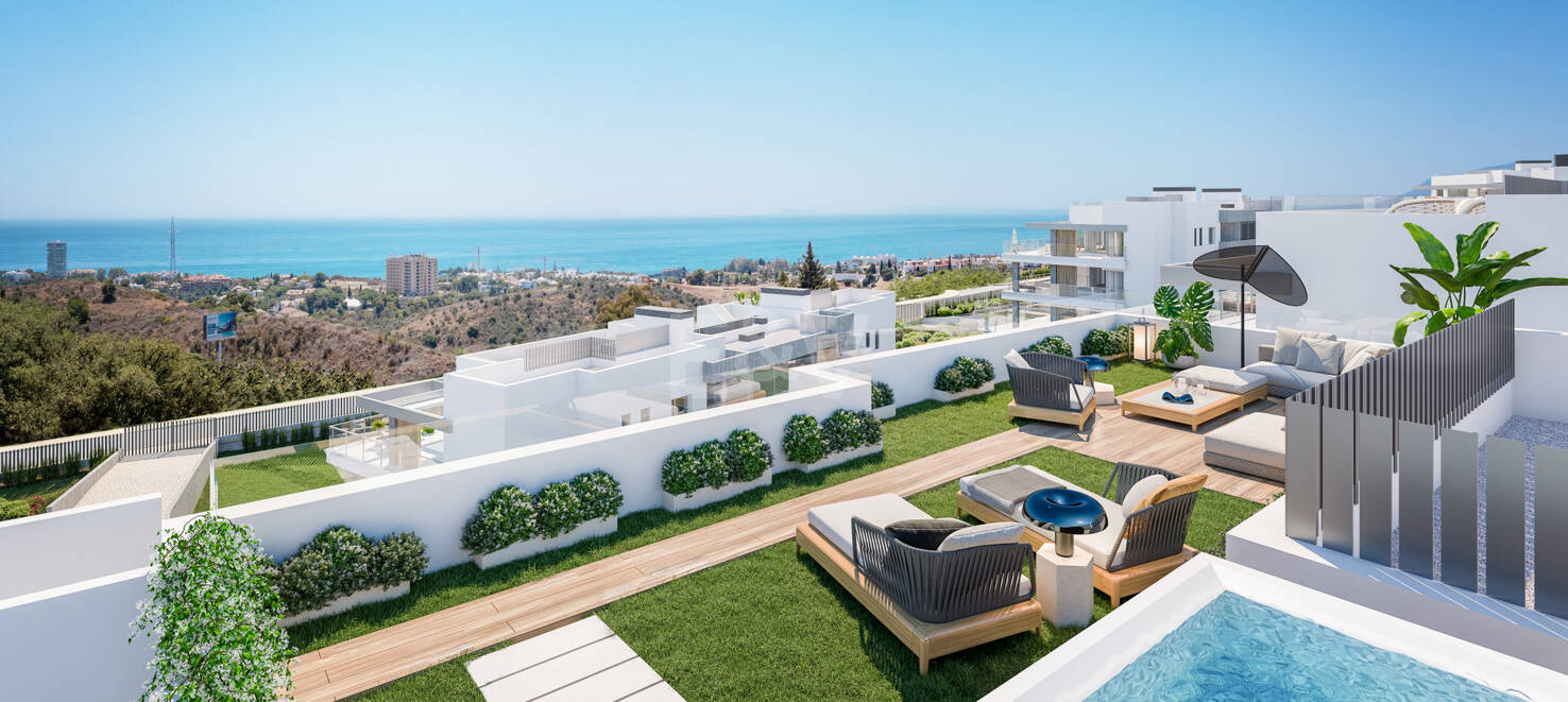 New and modern development with panoramic sea views