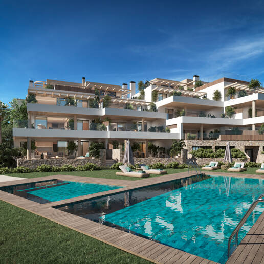 Appartements de luxe modernes dans un complexe prestigieux à Cabopino