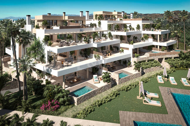 Aruna, Moderna lyxlägenheter i ett prestigefyllt komplex i Cabopino