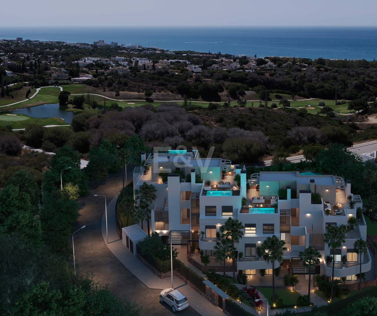 Aruna, Appartements de luxe modernes dans un complexe prestigieux à Cabopino