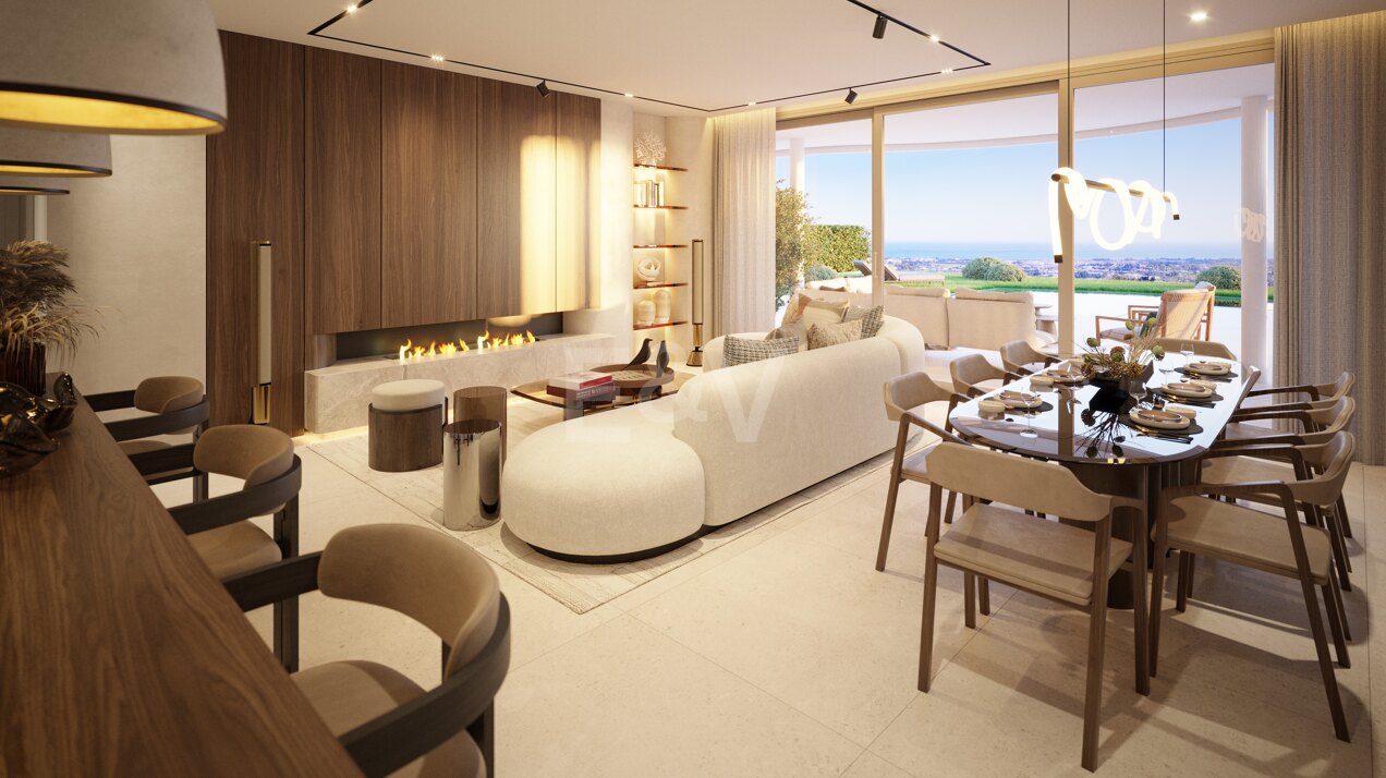 La Quinta, apartamentos de lujo de estilo moderno con vistas panorámicas al mar en comunidad cerrada