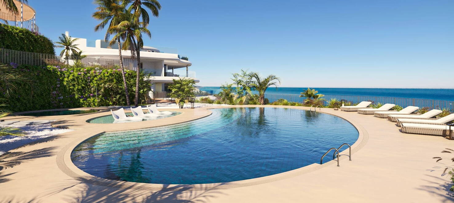 Där himlen möter havet: Upphöjd lägenhet boende ovanför Marbella