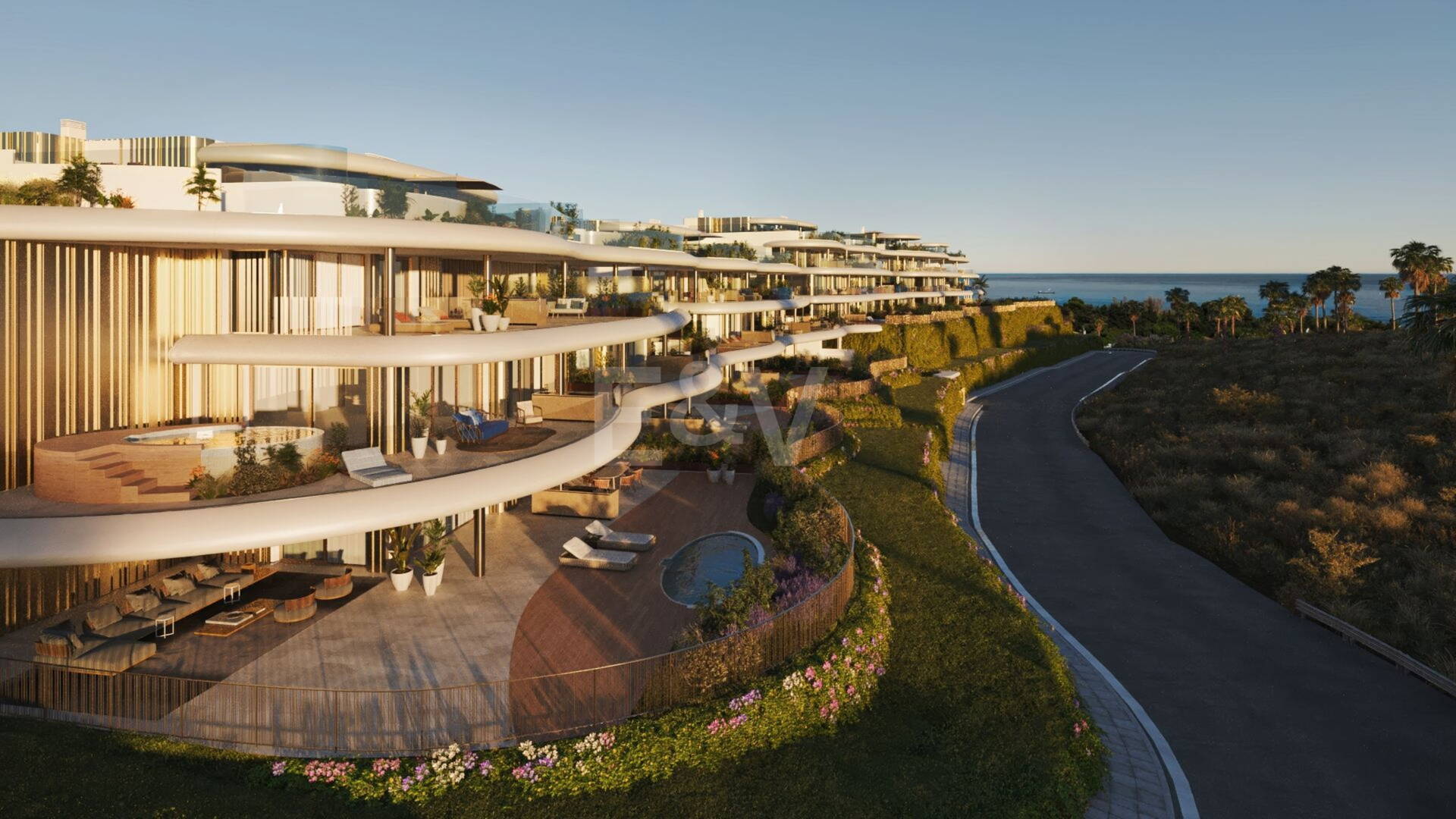 The Sky, Där himlen möter havet: Upphöjd lägenhet boende ovanför Marbella