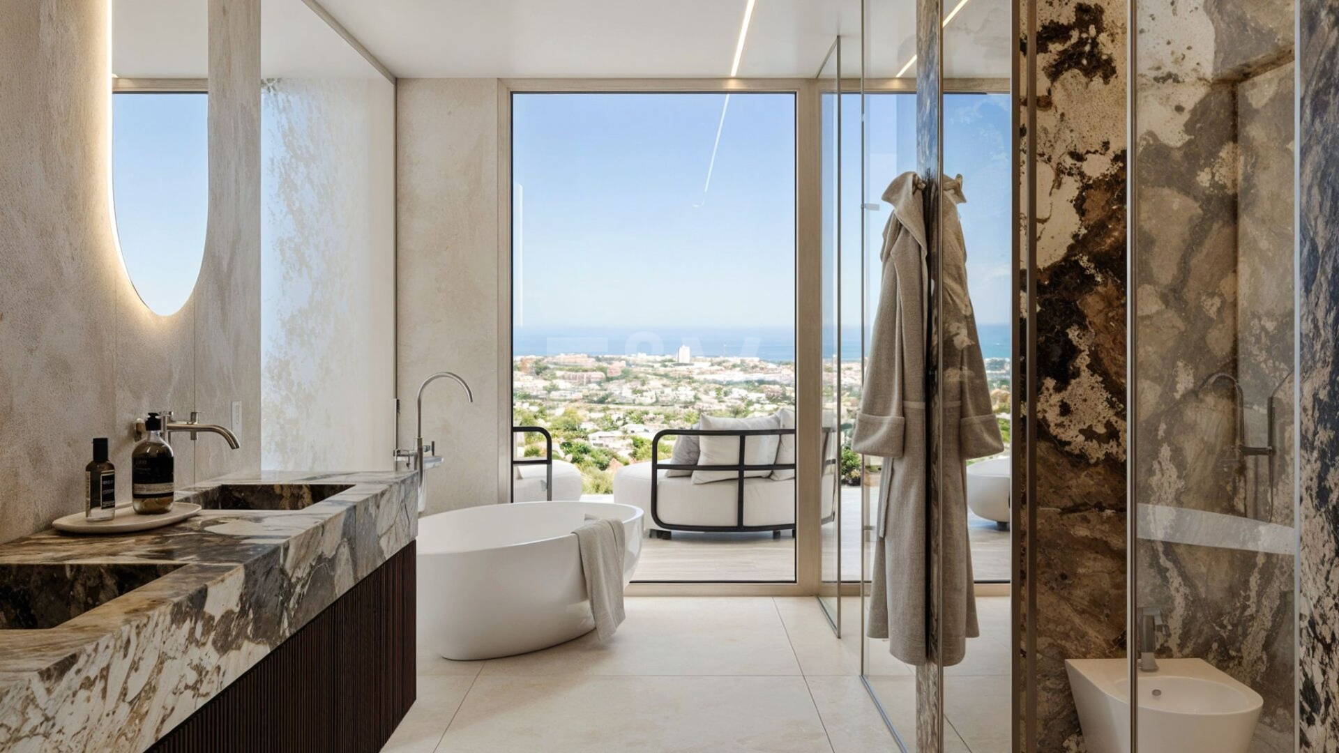 The Sky, Där himlen möter havet: Upphöjd lägenhet boende ovanför Marbella