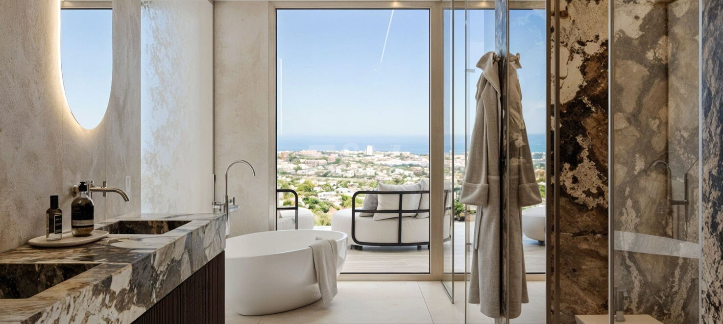 Donde el cielo se encuentra con el mar: Apartamento elevado que vive sobre Marbella