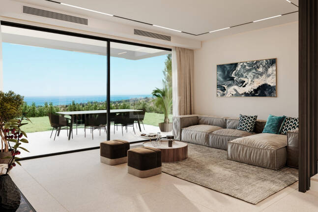 Serenity Hills, Podwyższone współczesne życie z panoramicznymi widokiem na morze w Elviria Hills