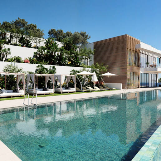 Serenity Hills, Podwyższone współczesne życie z panoramicznymi widokiem na morze w Elviria Hills