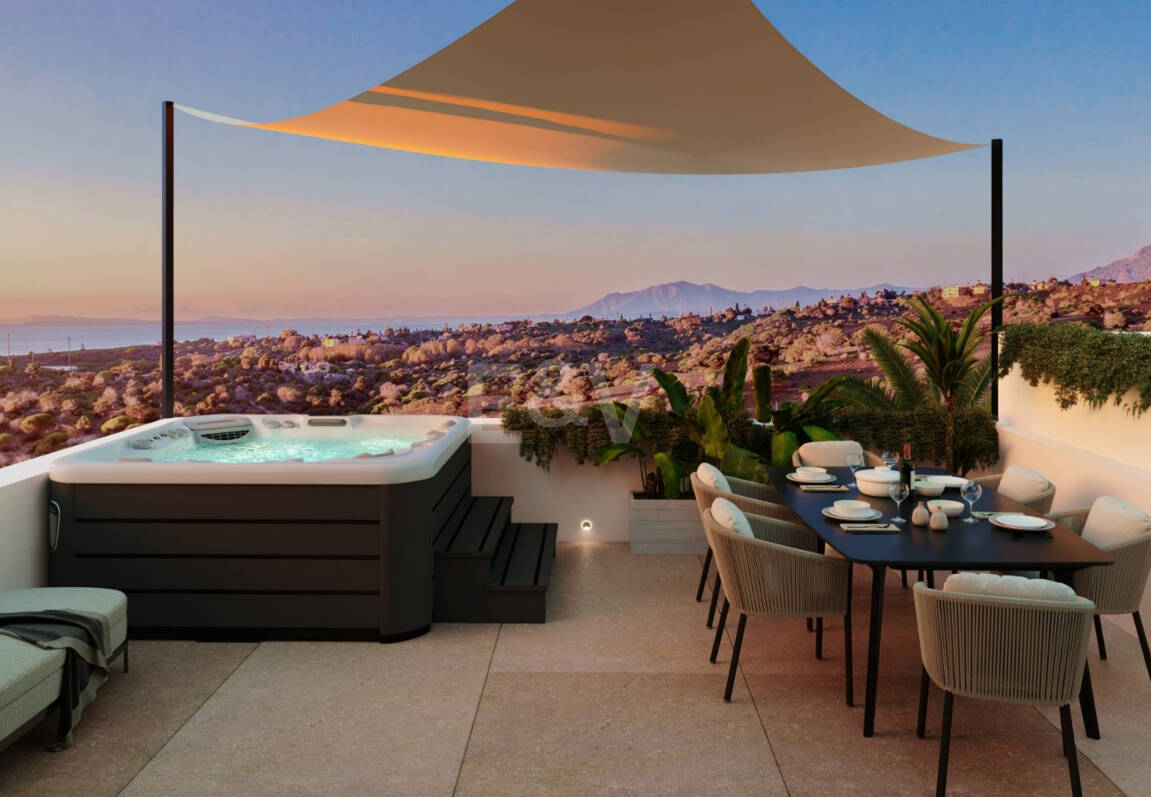 Serenity Hills, Podwyższone współczesne życie z panoramicznymi widokiem na morze w Elviria Hills