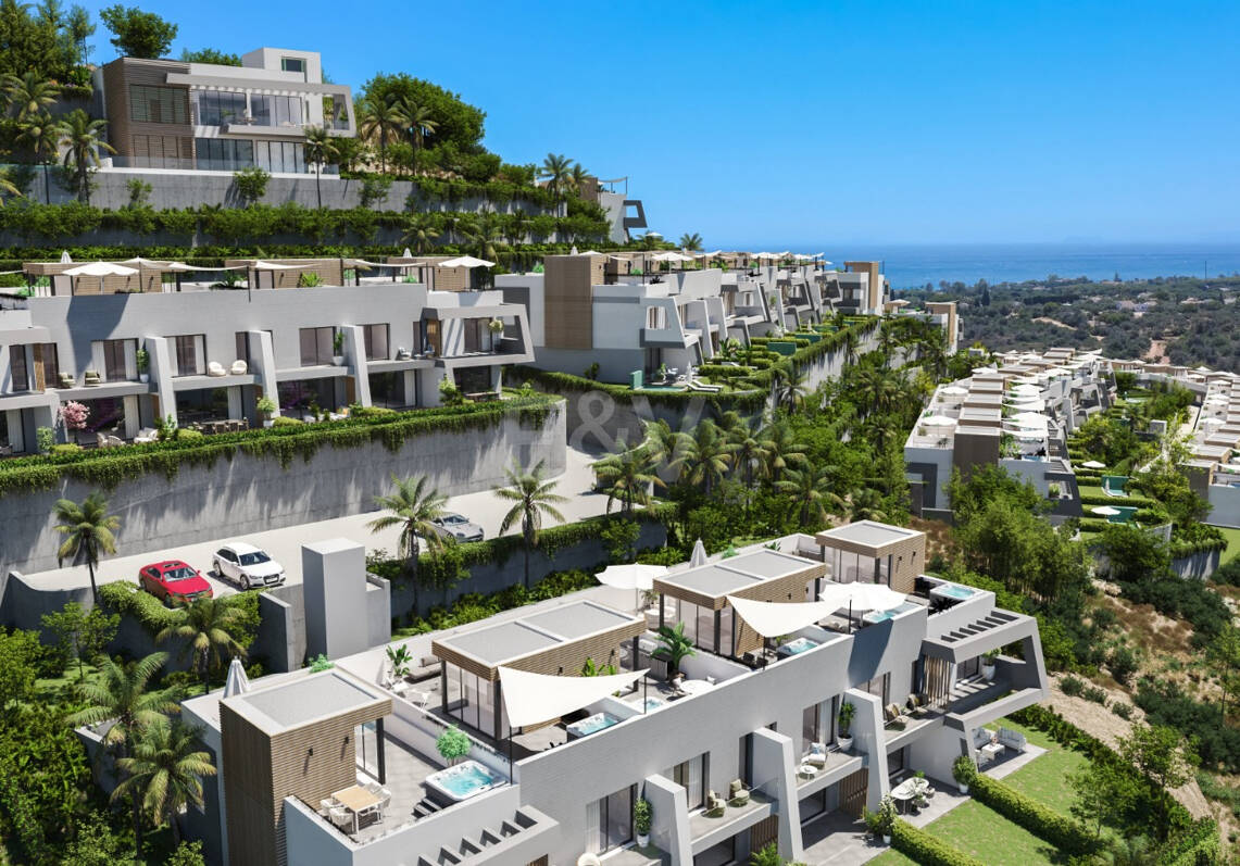 Serenity Hills, Vie contemporaine élevée avec vue panoramique sur la mer à Elviria Hills