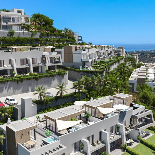 Serenity Hills, Podwyższone współczesne życie z panoramicznymi widokiem na morze w Elviria Hills