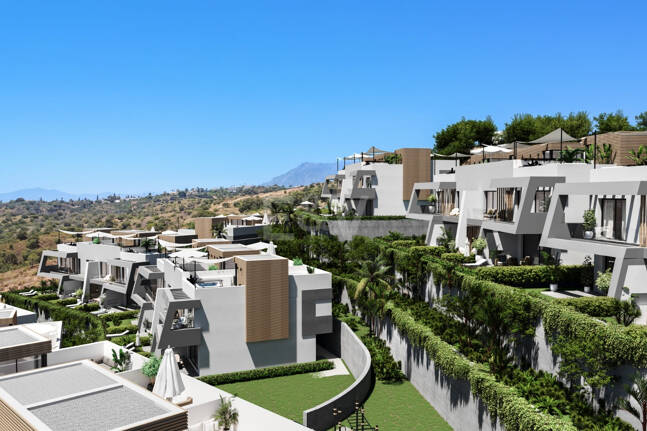 Serenity Hills, Podwyższone współczesne życie z panoramicznymi widokiem na morze w Elviria Hills