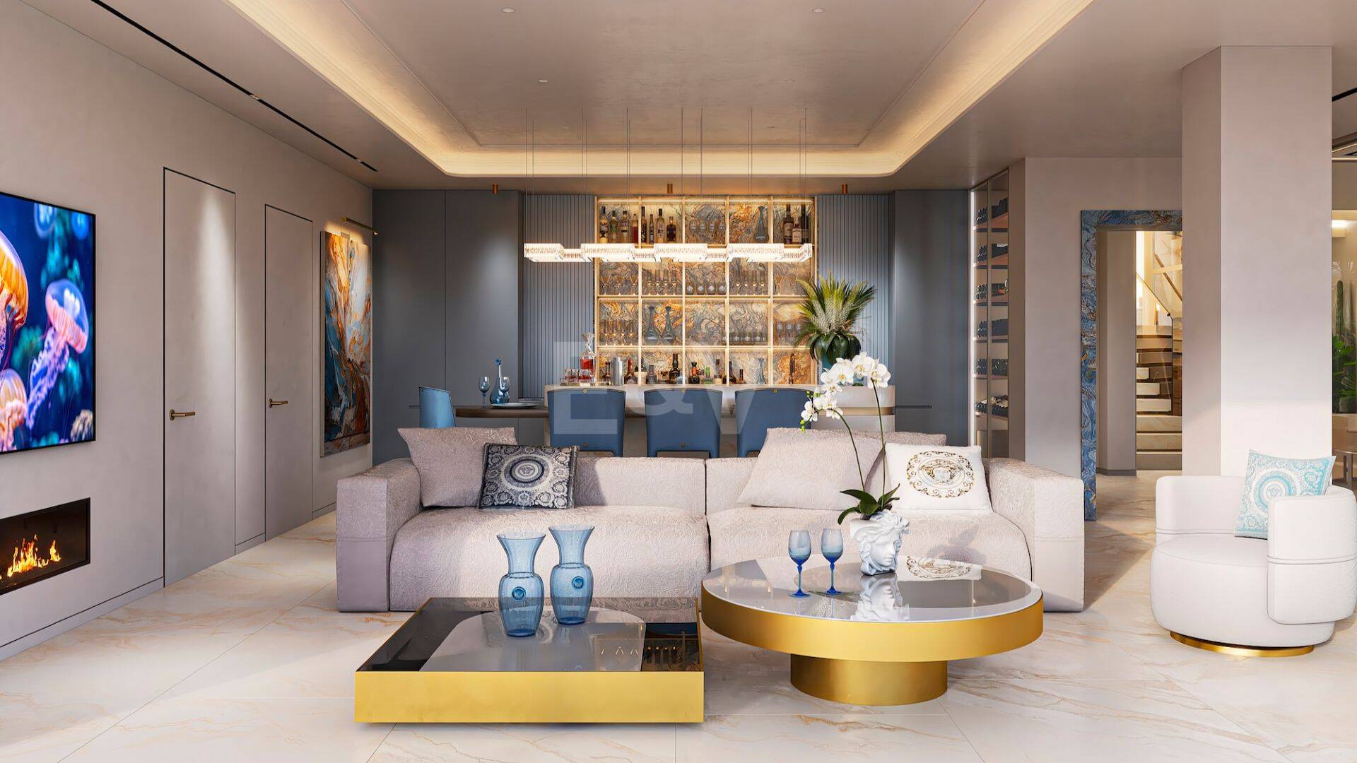 OCHO DE ORO by Versace Home, Acht Maßgeschneiderte Villen mit Innendesign von Versace Home