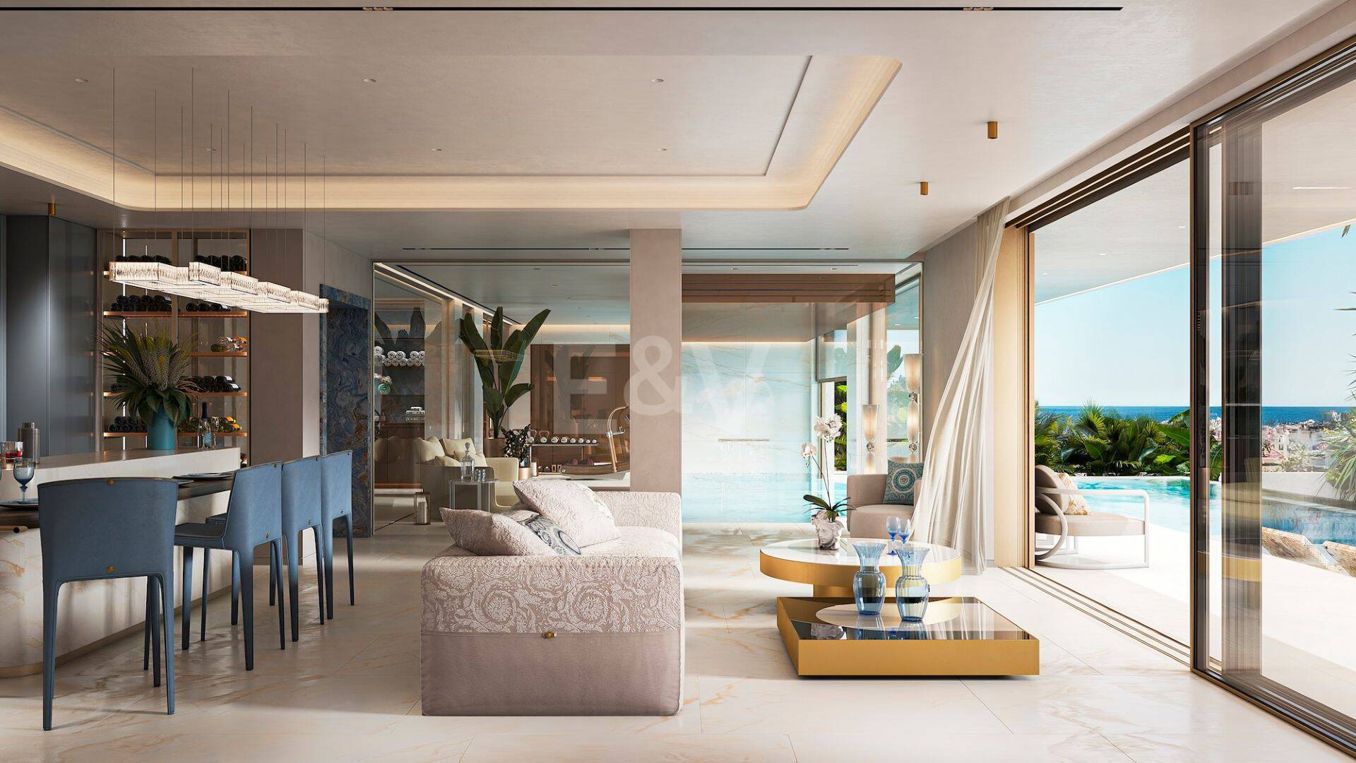 OCHO DE ORO by Versace Home, Acht Maßgeschneiderte Villen mit Innendesign von Versace Home