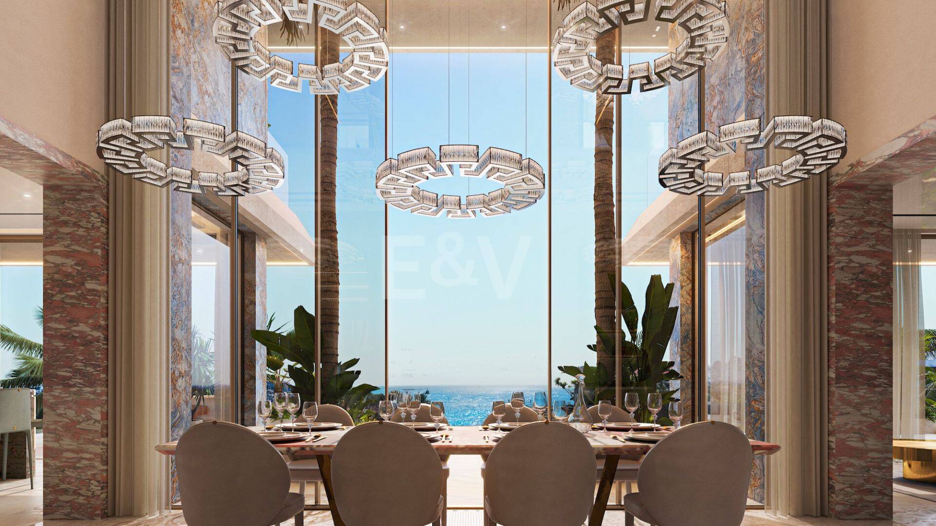 OCHO DE ORO by Versace Home, Acht Maßgeschneiderte Villen mit Innendesign von Versace Home