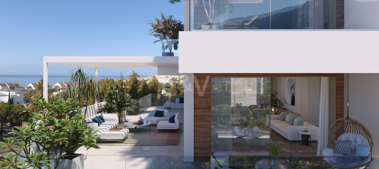 Benalus II - Bottenvåning duplex lägenhet på Golden Mile