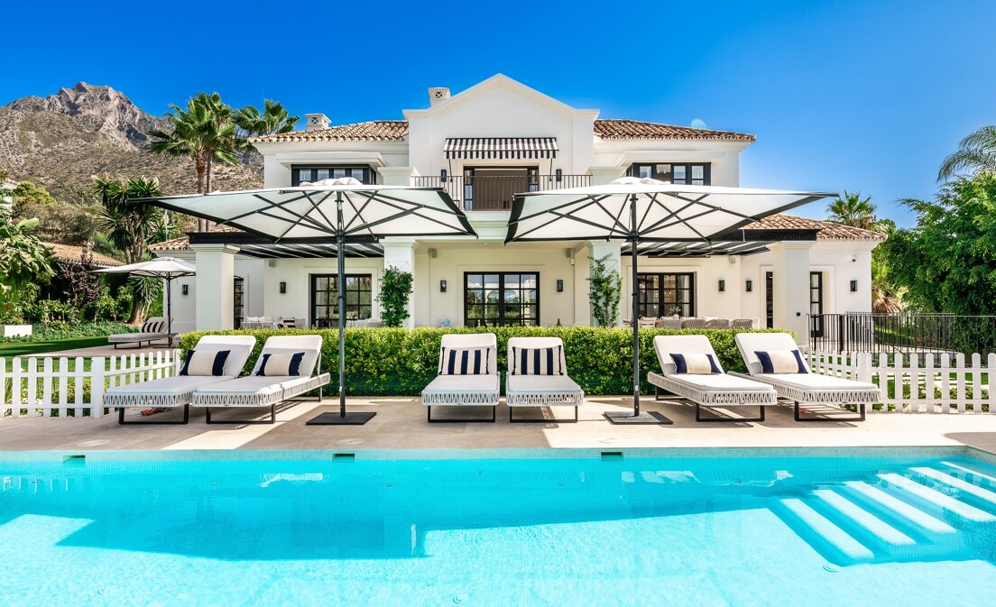 Sierra Blanca: Villa Immaculée avec vue sur la mer en Sierra Blanca