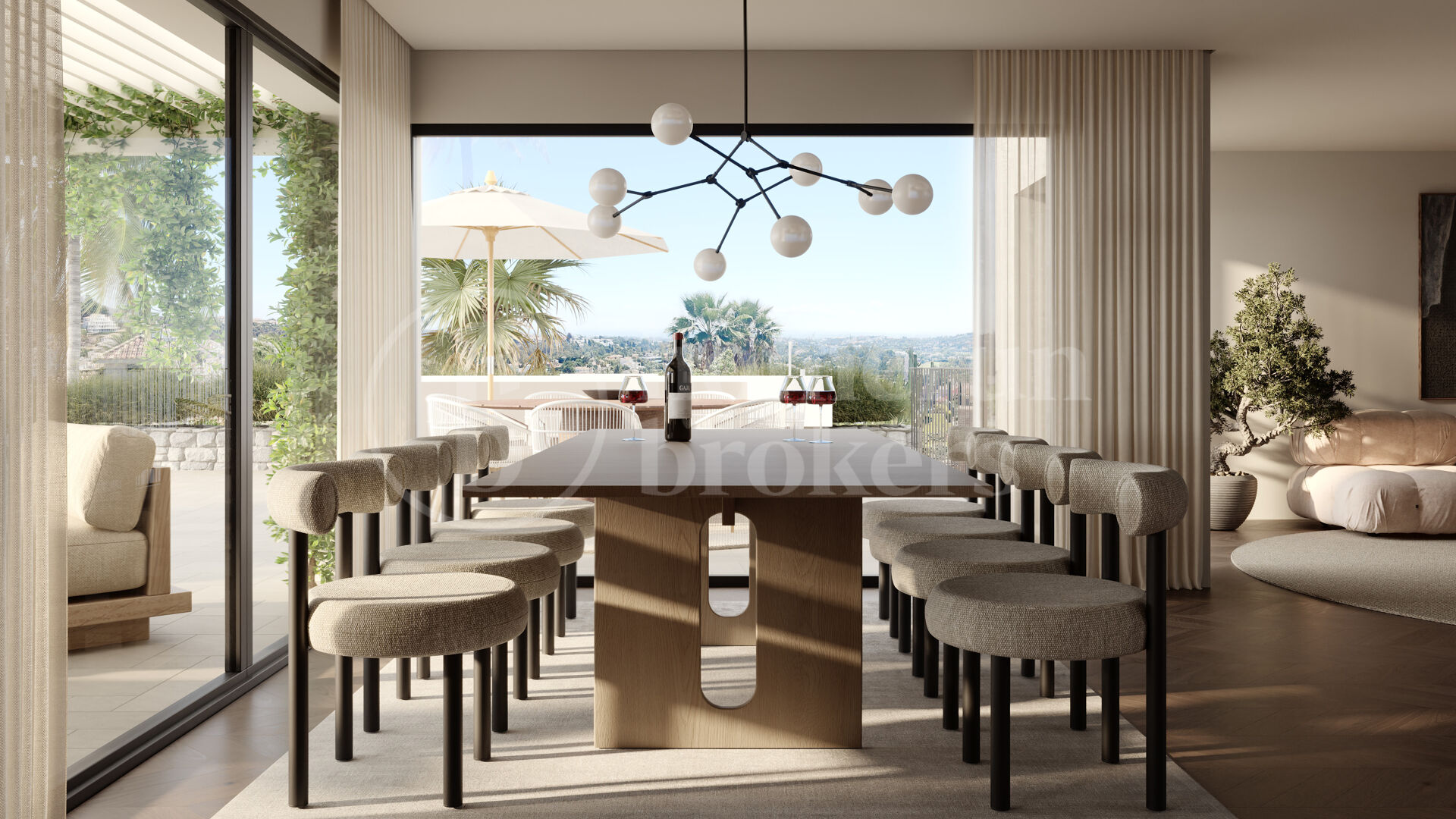 Villa Voir – Elegant Villa i Skandinavisk Stil med Havsutsikt i Nueva Andalucía