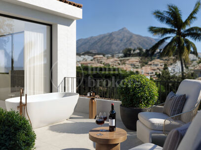 Villa Voir – Elegant Villa i Skandinavisk Stil med Havsutsikt i Nueva Andalucía