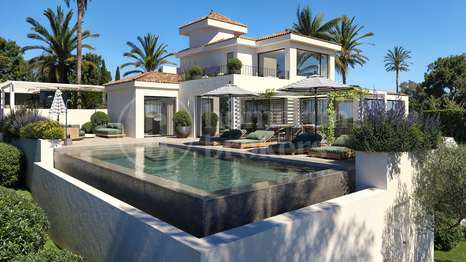 Villa Voir – Elegant Villa i Skandinavisk Stil med Havsutsikt i Nueva Andalucía