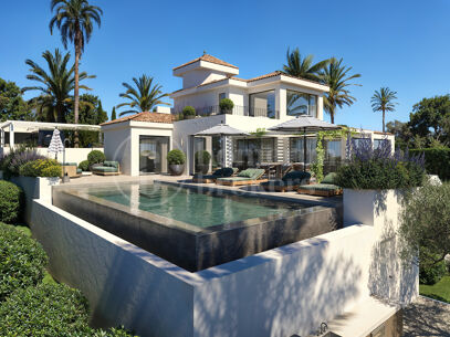 Villa Voir – Elegant Villa i Skandinavisk Stil med Havsutsikt i Nueva Andalucía