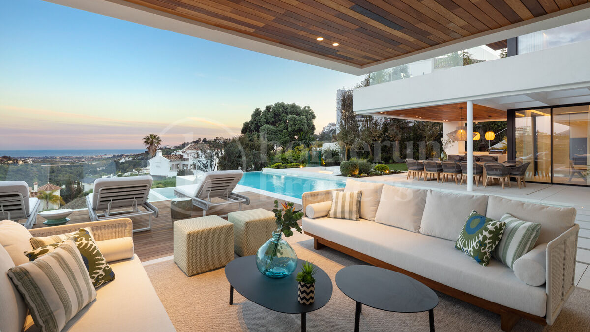 Villa La Quinta 19 -med panoramautsikt över havet i Lomas de La Quinta