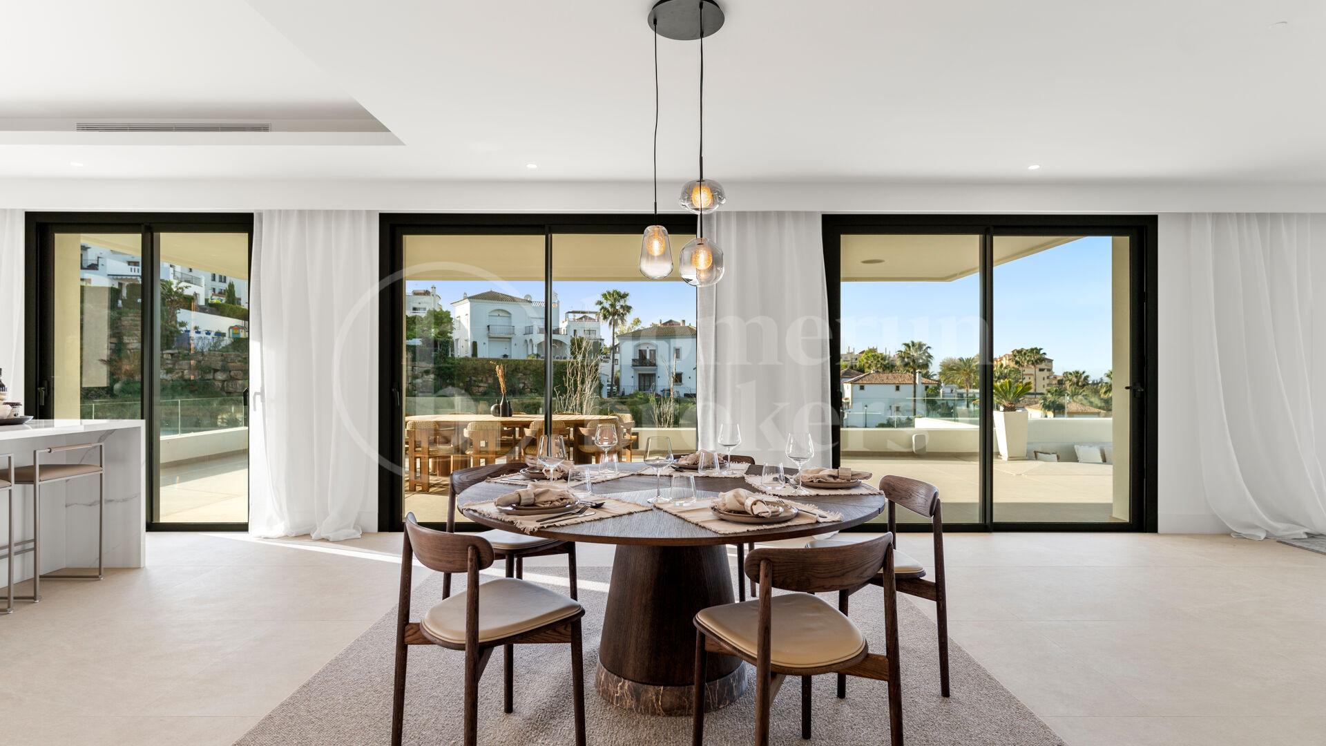 Villa Three - Modernt hus med fyra våningar med panoramautsikt över havet och golfen i La Resina