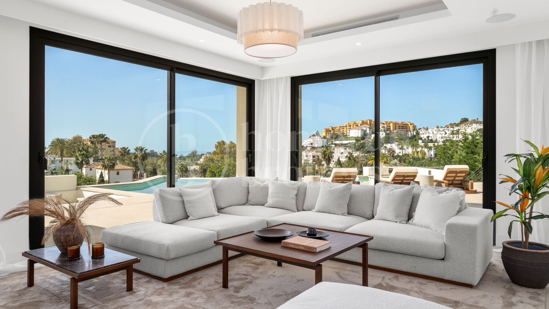Villa Three - Modernt hus med fyra våningar med panoramautsikt över havet och golfen i La Resina