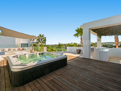 Los Olivos 2 – samtida Villa i Nueva Andalucía med privat pool och jacuzzi