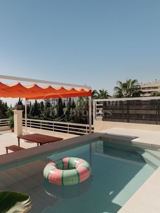 Penthouse Parque 8 – Private Rooftop Pool och La Concha Utsikt