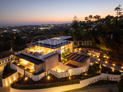 Casa Orquídea - Exceptionell modern bostad med panoramautsikt i El Herrojo Alto