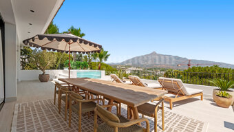 Villa Alba - Modern Medelhavet VILA med havs- och bergsutsikt