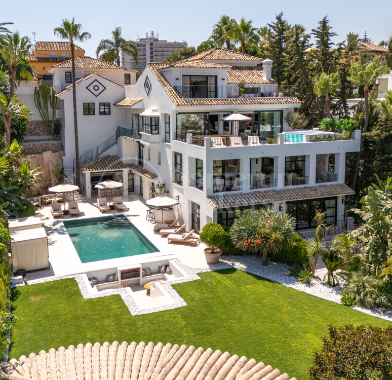 Villa Alba - Modern Medelhavet VILA med havs- och bergsutsikt