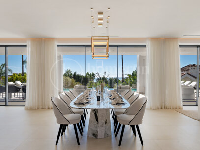 Villa George – Newly Renovated Contemporary Home with Panoramic Sea Views, Pool & Spa