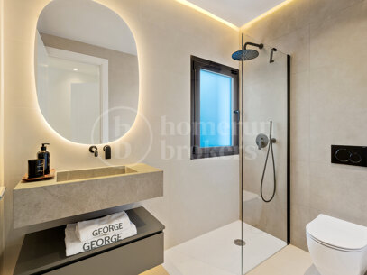 Villa George – Newly Renovated Contemporary Home with Panoramic Sea Views, Pool & Spa