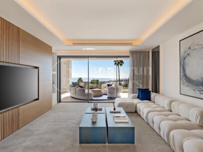 Villa George – Newly Renovated Contemporary Home with Panoramic Sea Views, Pool & Spa